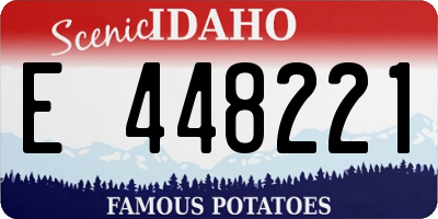 ID license plate E448221
