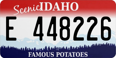 ID license plate E448226