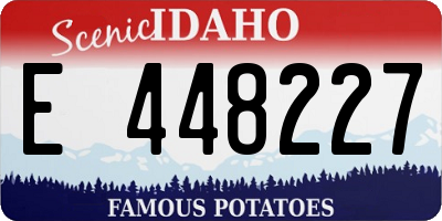 ID license plate E448227
