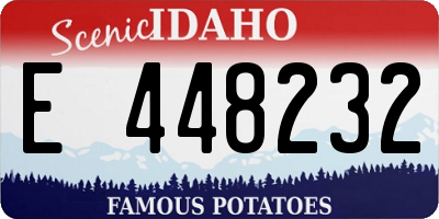 ID license plate E448232