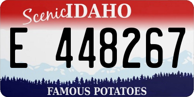 ID license plate E448267