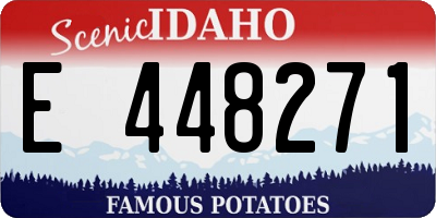 ID license plate E448271