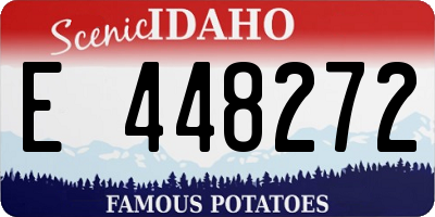 ID license plate E448272