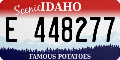 ID license plate E448277