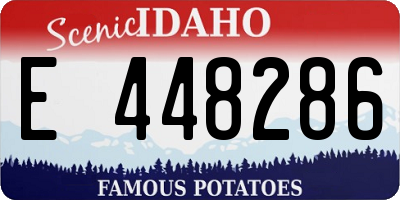 ID license plate E448286