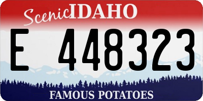 ID license plate E448323