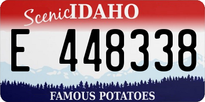 ID license plate E448338