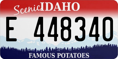ID license plate E448340