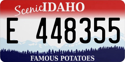ID license plate E448355