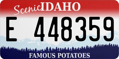 ID license plate E448359