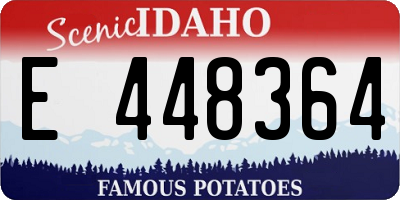 ID license plate E448364