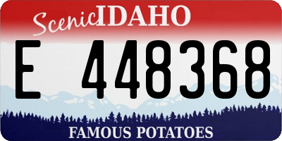 ID license plate E448368