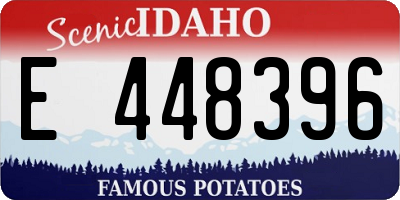 ID license plate E448396