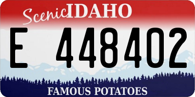 ID license plate E448402