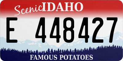 ID license plate E448427