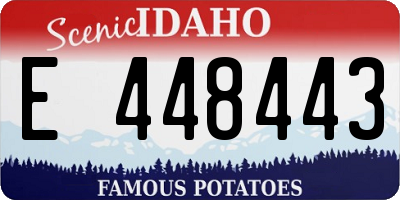 ID license plate E448443
