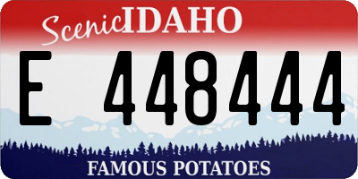 ID license plate E448444