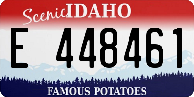 ID license plate E448461