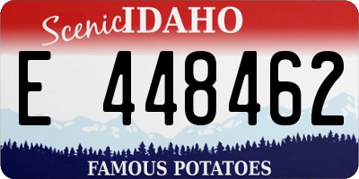ID license plate E448462