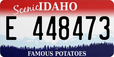ID license plate E448473