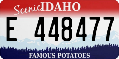 ID license plate E448477