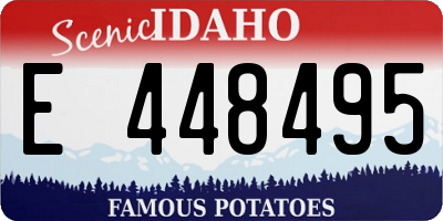 ID license plate E448495