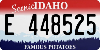 ID license plate E448525