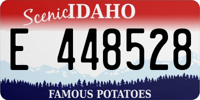 ID license plate E448528