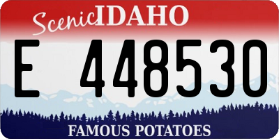 ID license plate E448530