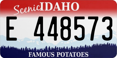 ID license plate E448573
