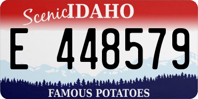 ID license plate E448579