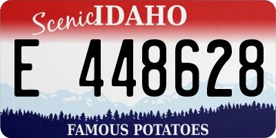 ID license plate E448628