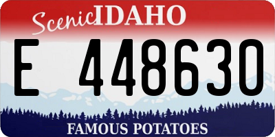 ID license plate E448630