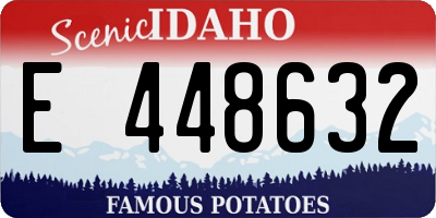 ID license plate E448632