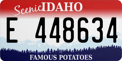 ID license plate E448634
