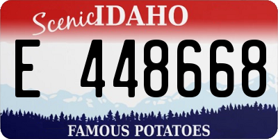 ID license plate E448668