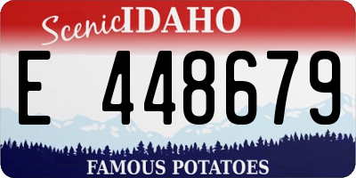 ID license plate E448679