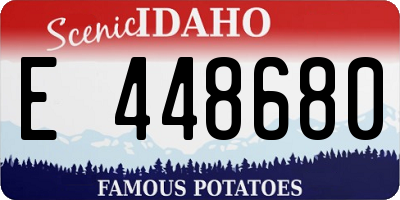ID license plate E448680