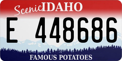 ID license plate E448686