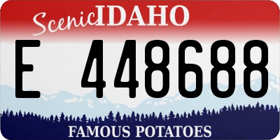ID license plate E448688