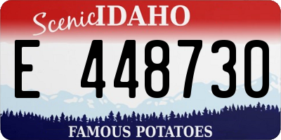 ID license plate E448730