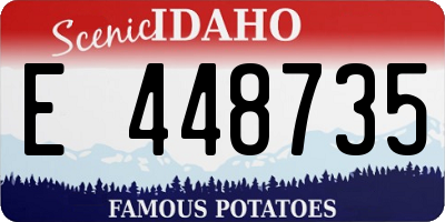 ID license plate E448735