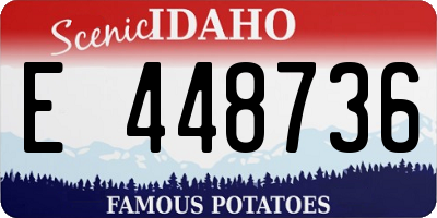 ID license plate E448736