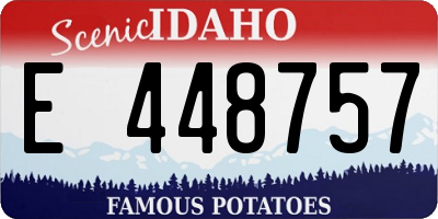 ID license plate E448757