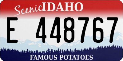 ID license plate E448767