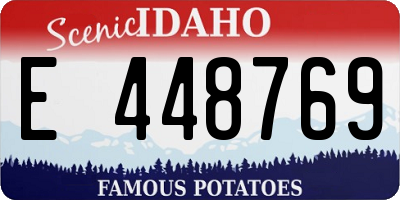 ID license plate E448769