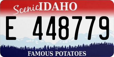 ID license plate E448779