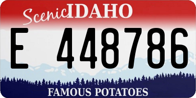 ID license plate E448786