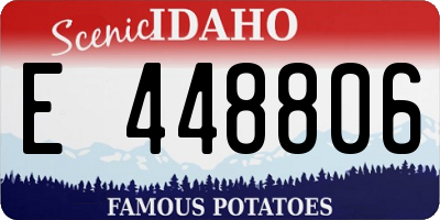 ID license plate E448806