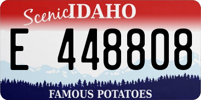 ID license plate E448808